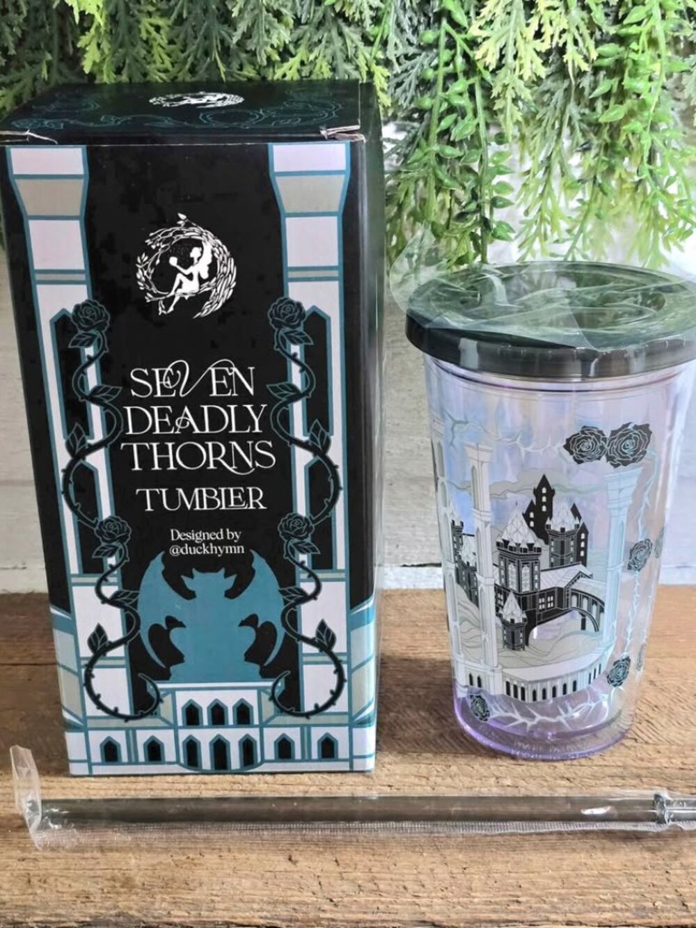 New Fairyloot Seven Deadly Thorns by Amber Hamilton Plastic 500 ML Tumbler Cup